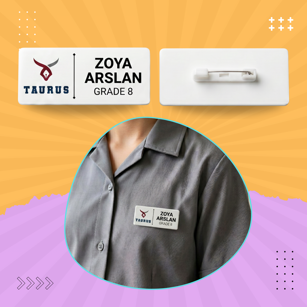 CUSTOMIZED SCHOOL NAME BADGE