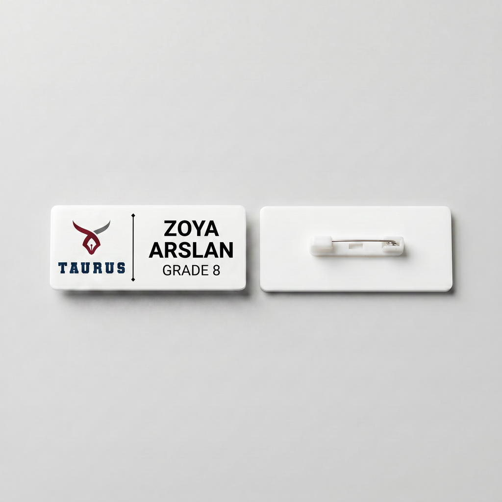 CUSTOMIZED SCHOOL NAME BADGE