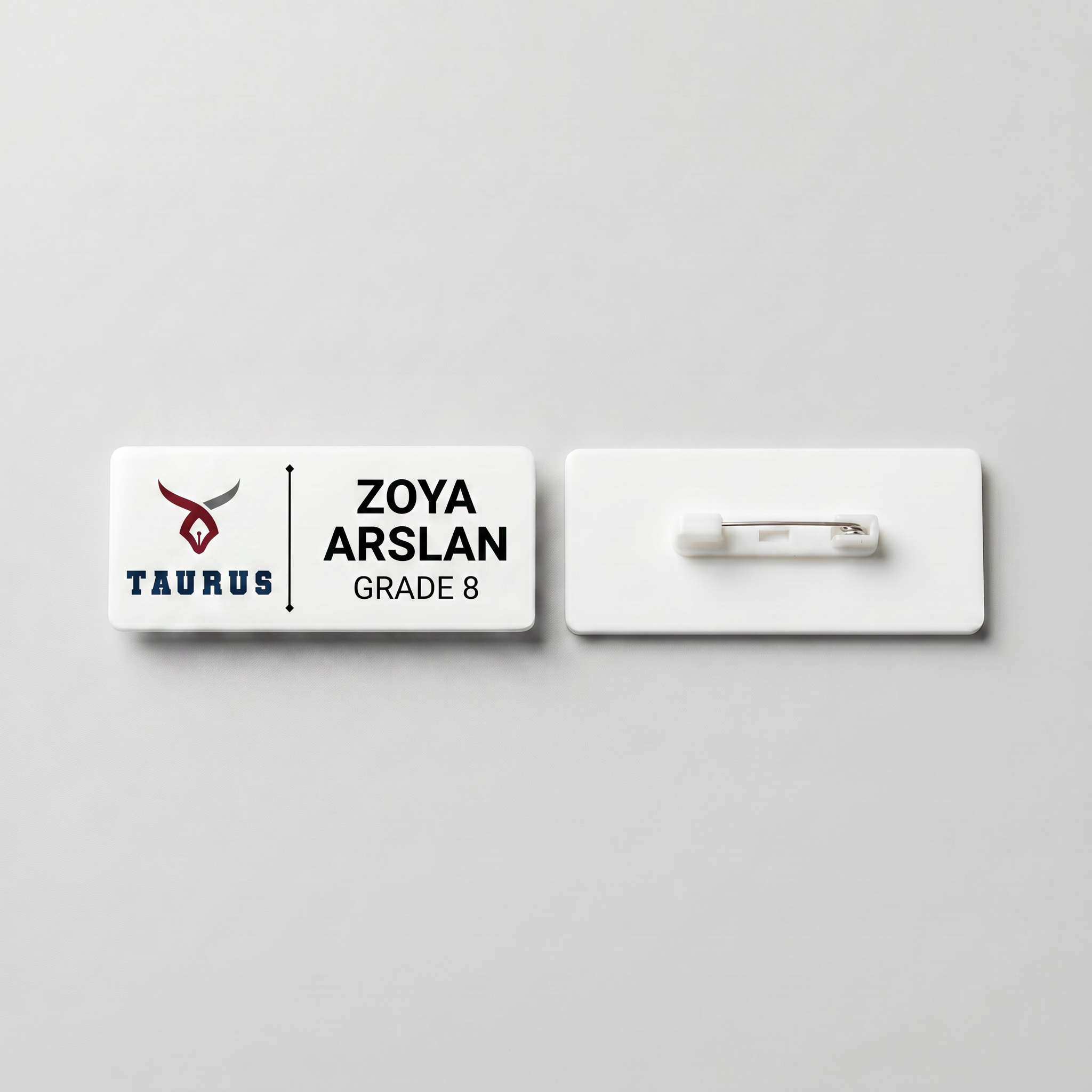 CUSTOMIZED SCHOOL NAME BADGE