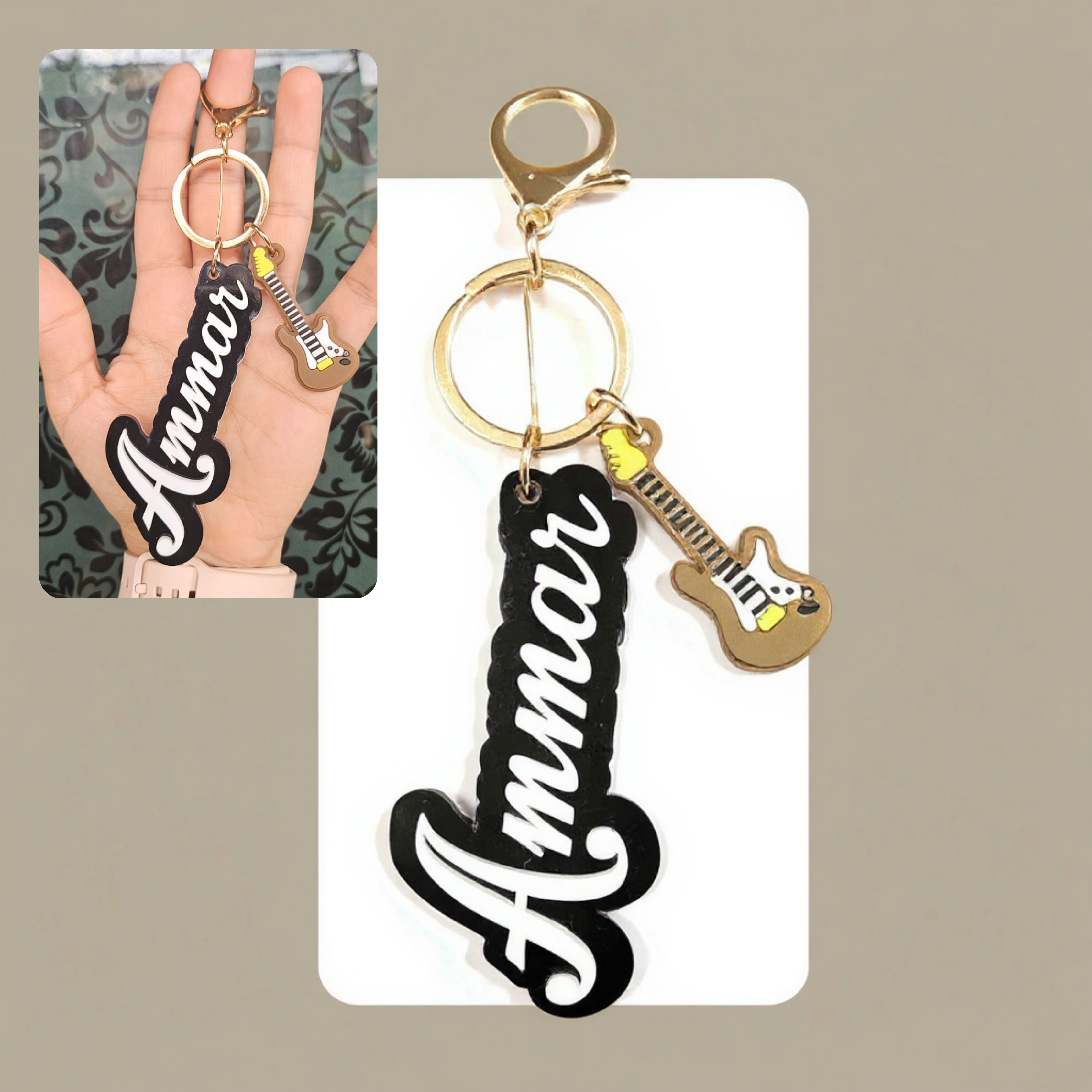 Acrylic name (Cutout) Keychain