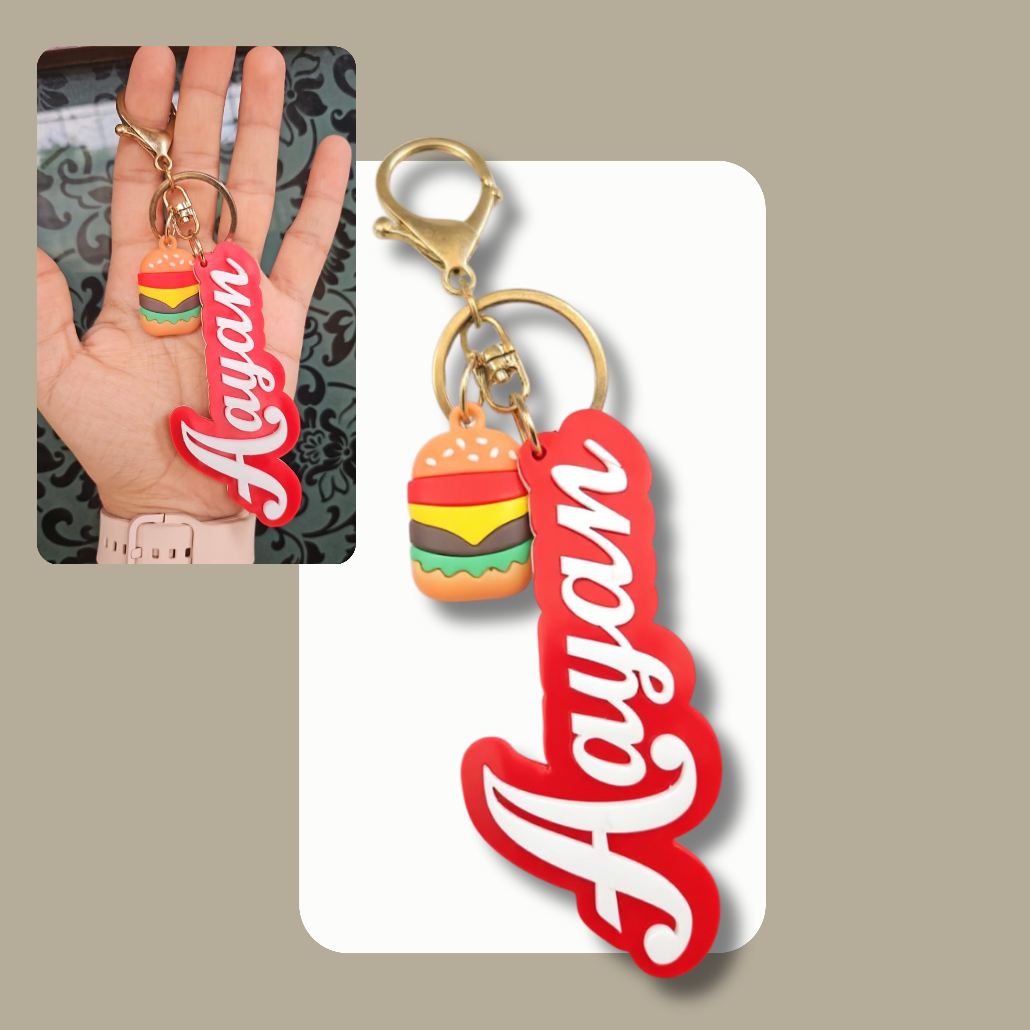 Acrylic name (Cutout) Keychain