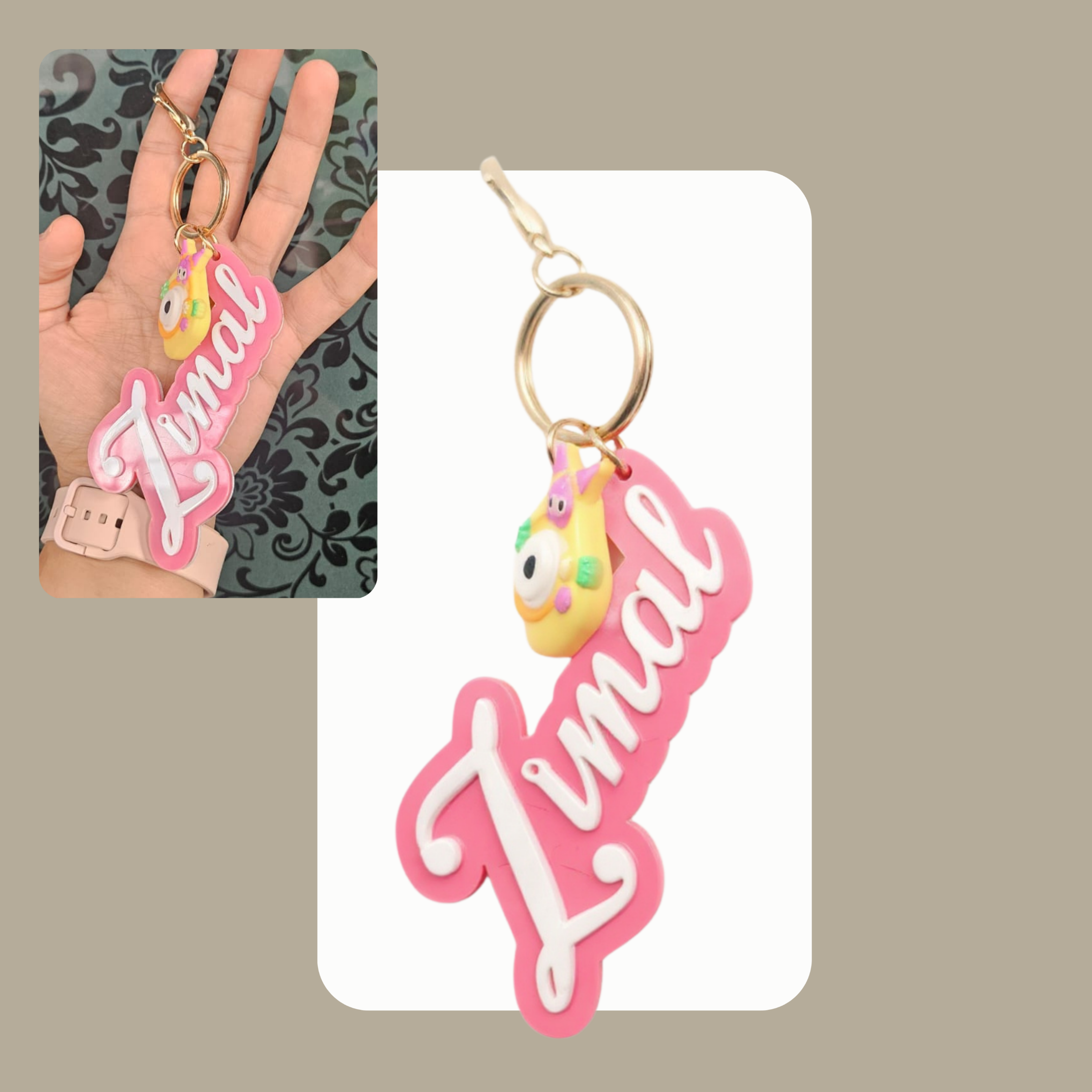 Acrylic name (Cutout) Keychain