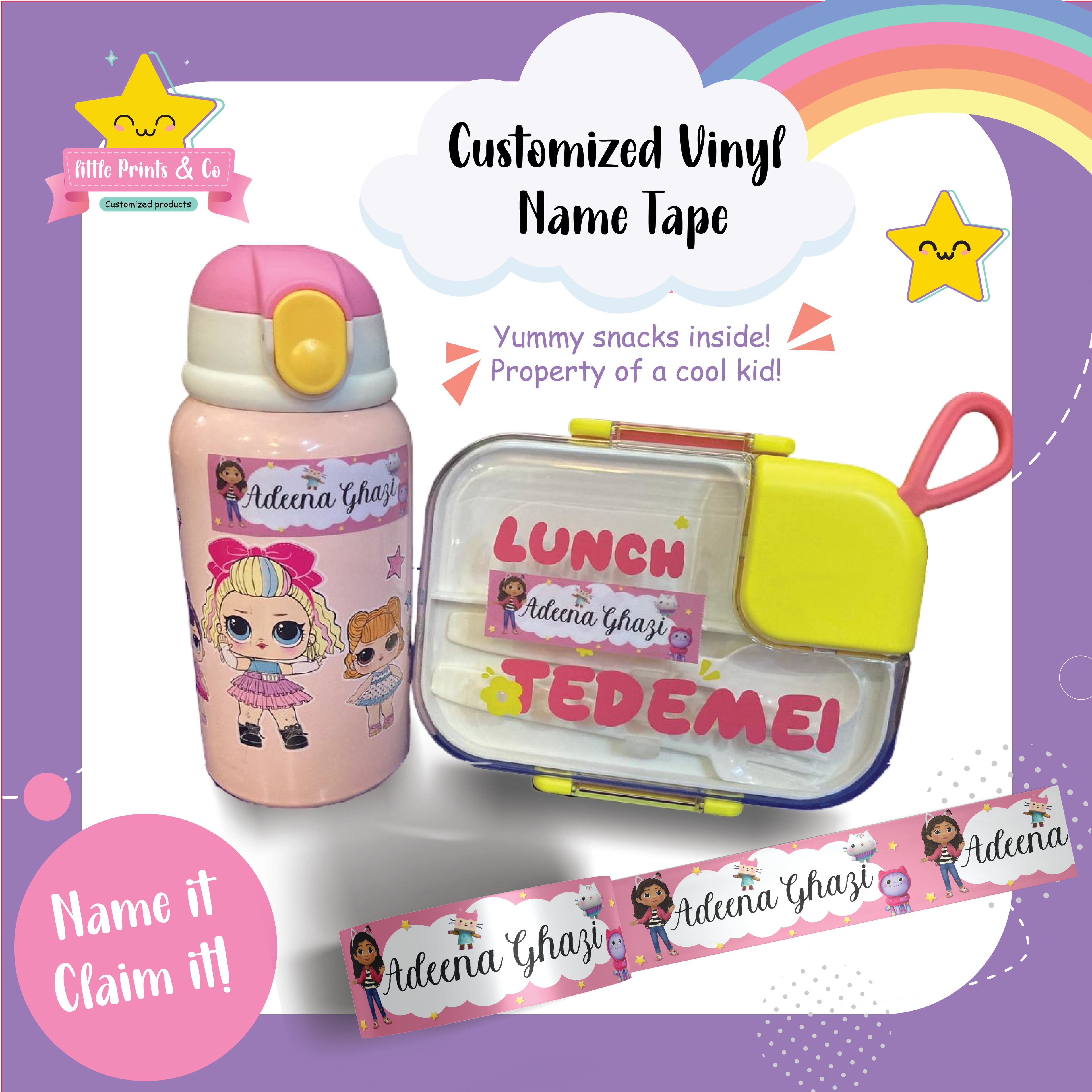 Customized Design Name Tapes