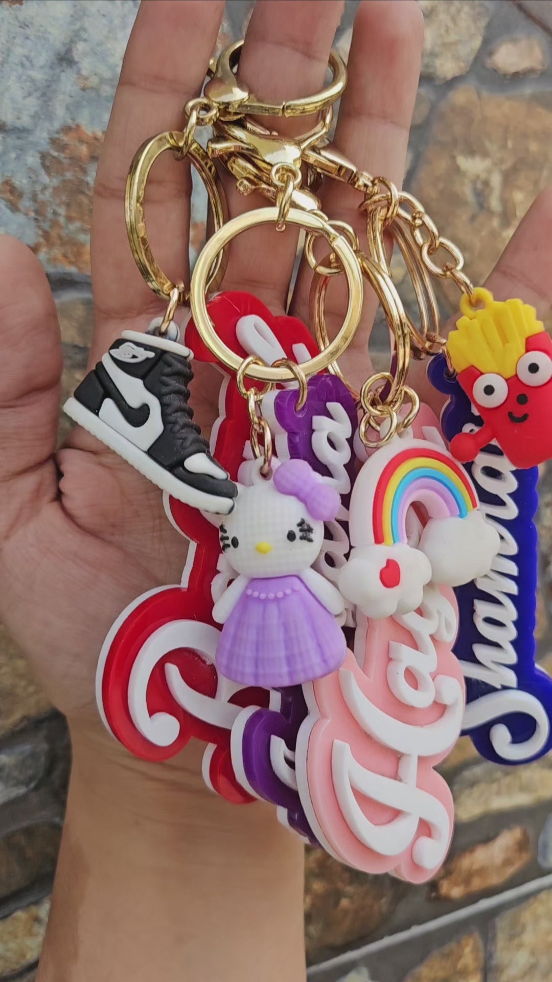 Acrylic name (Cutout) Keychain